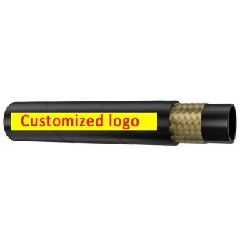 Hydraulic hose SAE 100 R1 with custom logo